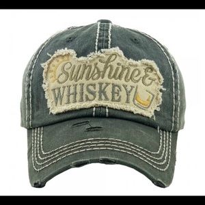 KBETHOS ‘sunshine and whiskey vintage baseball cap